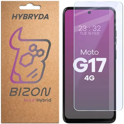 Produktbild von Flexibles Hybridglas für Motorola Moto G17, Bizon Hybrid Mule