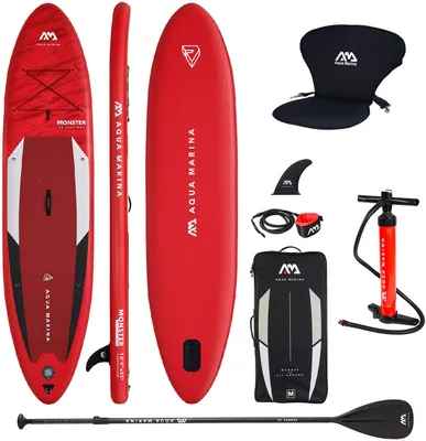 Produktbild von AQUA MARINA MONSTER SUP Board Stand Up Paddle aufblasbar Surfboard KAJAK SITZ