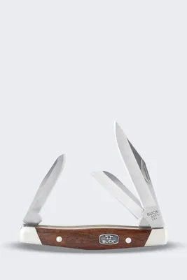 Image de Couteau pliant Buck Knives 301 Cadet, lame en bois, finition grenadine
