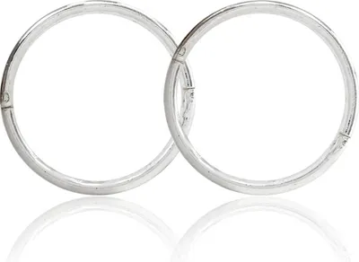 Produktbild von Creolen Ohrringe 925 Sterling Silber 12-18mm Studex Sensitive Größe - 18 mm