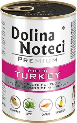 Immagine prodotto di Dolina Noteci Premium cibo umido per cani con tacchino 400 g