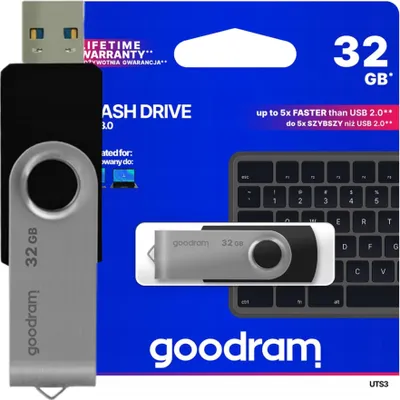Immagine prodotto di Goodram UTS3 USB flash drive 32 GB USB Type-A 3.2 Gen 1 (3.1 Gen 1) Black