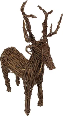 Produktbild von Flechtfigur "Rentier",  33 x 12 x 50 cm