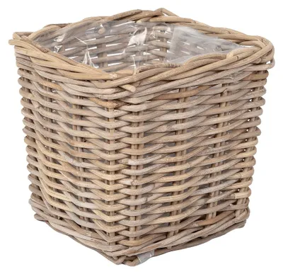 Produktbild von Rattan Pflanzkorb VERONA-Quadratisch ca.25cm Übertopf