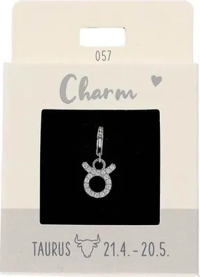 Produktbild von Depesche Charms Express Yourself für Halsketten und Armbänder : Taurus silver Charms Express Yourself für Halsketten und Armbänder: Taurus silver