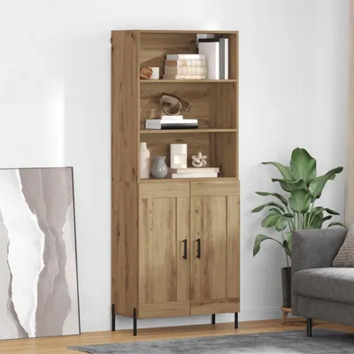 Obrázek produktu pro vidaXL Highboard Artisan dub 69,5 x 32,5 x 180 cm Materiál na bázi dřeva