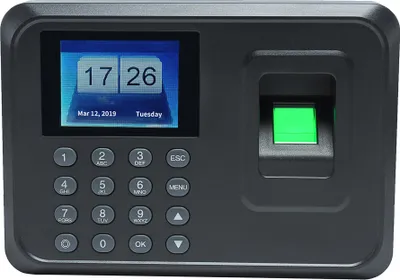 Obrázek produktu pro Inteligentní biometrický otisk prstu Heslo Docházkový stroj Zaměstnanec Kontrolní záznamník 2,4 palcový TFT LCD displej DC-5V Časové docházkové hodiny