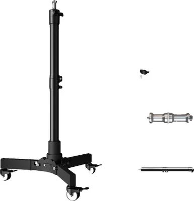 Produktbild von Projektor-Stativ, höhenverstellbar, robuste Metallkonstruktion, 76 Halter