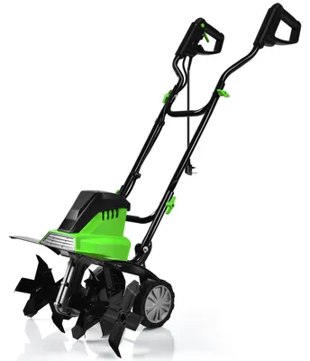Produktbild von KOMFOTTEU Gartenfräse, elektrische Motorhacke 1500 W mit 45 cm Arbeitsbreite & 22 cm Arbeitstiefe, Bodenhacke mit 6 Messern, Sicherheitsschalter, Bodenfräse mit klappbarem Griff & Rädern für Garten