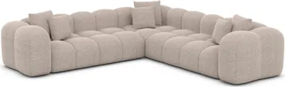Produktbild von Strukturstoff Ecksofa Valora Beige