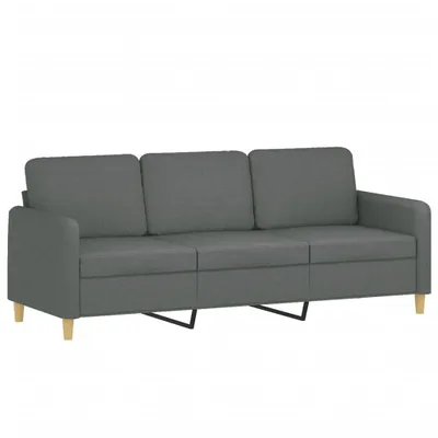 Produktbild von vidaXL 3-Sitzer-Sofa Dunkelgrau 180 cm Stoff