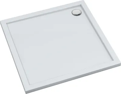 Produktbild von AQUABAD® Duschwanne Basic Smooth White 90x90cm Quadrat