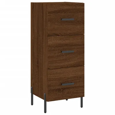 Produktbild von Sideboard Braun Eichen-Optik 34,5x34x90 cm Holzwerkstoff