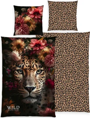 Produktbild von Herding Wendebettwäsche Wild Flowers" bunt 1x 135x200 cm + 1x 80x80 cm"
