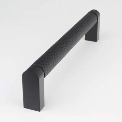 Produktbild von Handgriffshop Anne-Marinde Möbelgriff Schwarz 160 mm Küchengriff Schrankgriff Schubladengriff Möbelbeschlag Lochabstand 160mm Griff Schwarz-Matt