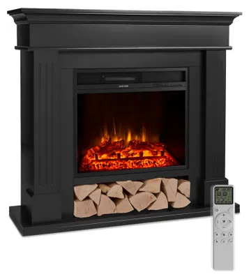 Produktbild von Klarstein Deko Kamin mit LED-Flammen, Elektro-Kamin mit Heizung und Kaminfeuer, 1800W Elektrischer Kamin Elektrisch mit Fernbedienung, Timer & Auto-Temperaturregelung, Sparsame Elektrische Kamine