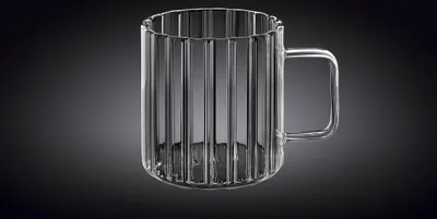 Produktbild von Wilmax Rillentasse, 150 ml, Thermoglas, WL-888613/A