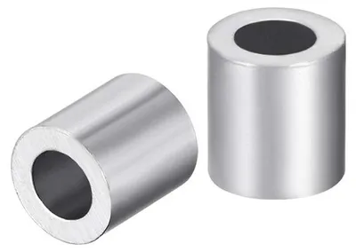 50 Stück M4 Aluminium-Hülsen, 4 mm Stahldraht-Knopfklemmen