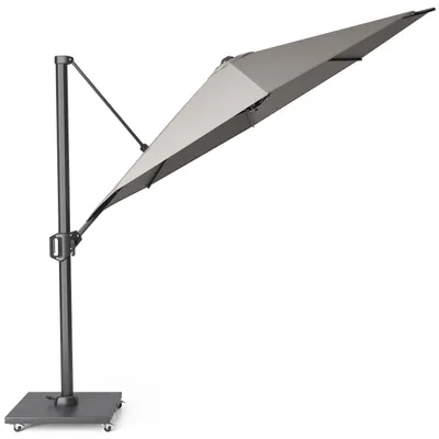 Produktbild von Sonnenschirm rund 350 cm Challenger T¹ Premium | hinten kippbarㅤ4 Manhattan | Anthrazit ⌀ 350 cm