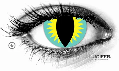 Obrázek produktu pro Barevné kontaktní čočky Lucifer® Lizard - 2 kusy (1 pár), bez předpisu