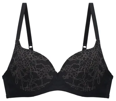 Produktbild von Sloggi Light Lace WHP, Farbe: Black 04/0004, Größe: 75C Bügel-BH mit Halbschale und Einlage