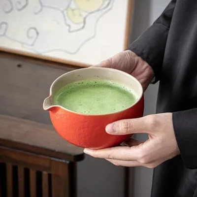 Obrázek produktu pro Červená miska na matcha