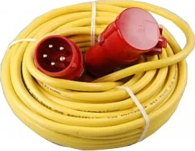 Produktbild von AS - SCHWABE Strom Verlängerungskabel [ CEE-Stecker - CEE-Kupplung] 16 A Gelb 25 m as - Schwabe 6071
