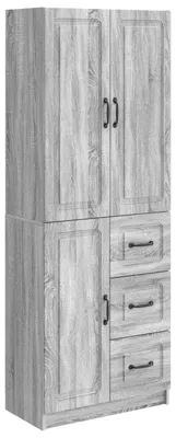 Produktbild von Schrankset 2 pcs Grau Sonoma Holzwerkstoff