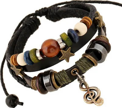 Produktbild von Armband Uni Handgefertigtes, hautfreundliches Perlenarmband für die Abendparty-Schwarz
