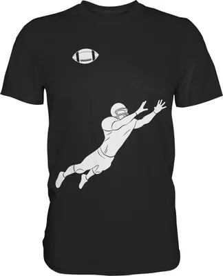 Produktbild von American Football T-Shirt – Black / 4XL