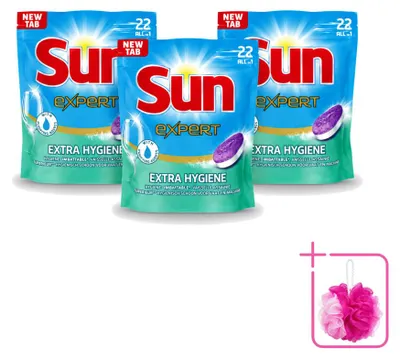 Produktbild von 3 x Sun Expert Extra Hygiëne Vaatwastabletten - Sparpackung - 3 Stücke