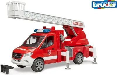 Obrázok produktu pre BRUDER 02673, Hasičské auto, 4 rok / roky, ABS umelá hmota, Červená, Biela