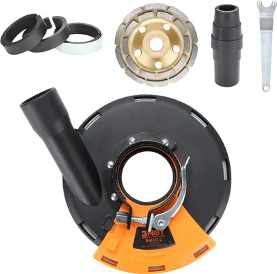Image de Jopassy Capot d'aspiration sans poussière 125mm/5inch Capot de protection anti-poussière pour meuleuse d'angle Universal Fanztool