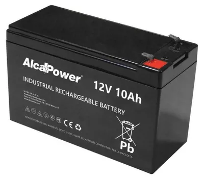 Image de Batterie rechargeable étanche AGM 12V 10 Ah - Idéale pour les alarmes, les onduleurs et les jouets - Connexion Faston T2