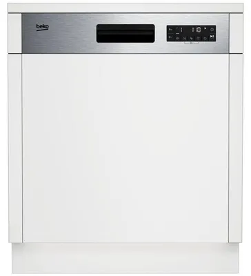 Image de Lave-vaisselle semi-encastrable 60cm BEKO BDSN28530X, 15 couverts, 45 dB, tiroir à couverts, ouverture automatique