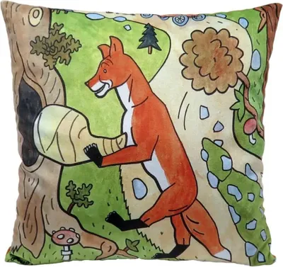 Produktbild von Kissen 30x30 cm, Fuchs und Schinken