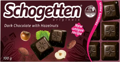 Produktbild von Schogetten Schokolade mit gerösteten Haselnussstückchen 100 g