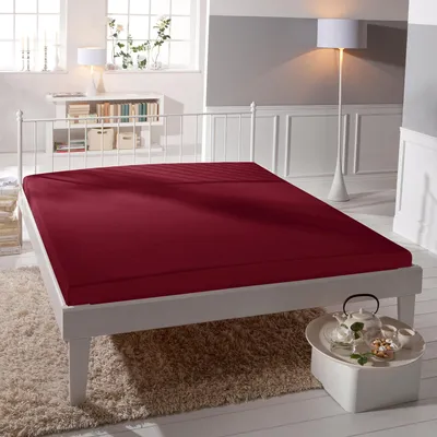 Produktbild von Bassetti Spannbettlaken UNI Farbe BORDEAUX 63/550 Größe 180x200-200x220cm