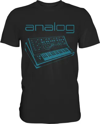 Produktbild von Modularer Synthesizer Vintage Analog T-Shirt – Black / L