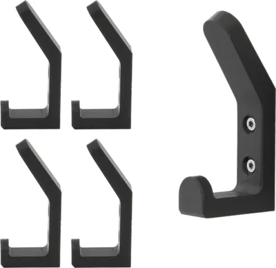 Produktbild von 4x Garderobenhaken Kleiderhaken Universal Wandhaken Huthaken Mantelhaken Haken