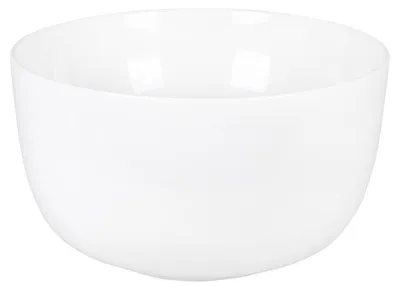 Produktbild von Differnz Tulip Waschschale - Rundes Modell - Aus Keramik gefertigt - Hochglanz Weiß - Durchmesser 40 cm - Höhe 24 cm - Aufsatzmontage - Ohne Überlauf - Für moderne Badezimmer