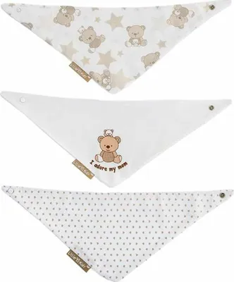Produktbild von Lätzchen-Set Bear 42 x 16 cm 3 Stücke
