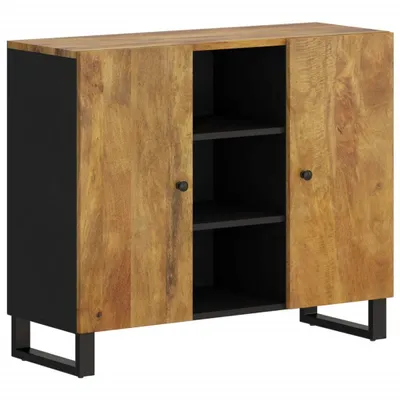 Immagine prodotto di Credenza a 2 ante 90x33x75 cm in legno massiccio di mango