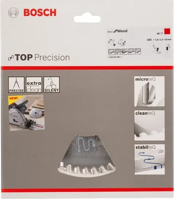 Produktbild von Kreissägeblatt Top Precision Best for Wood, 165 x 20, Z48