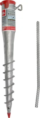 Eindrehhülse Einschraubhülse Bodenhülse Bodenanker Schirmständer Einschraubbodenhülse Bodendübel Verzinkt 25-64 Pfostenträger Erdanker Anker günstig online kaufen 919506 41254 4031765412544 Stabilo-Fachmarkt.de Dema