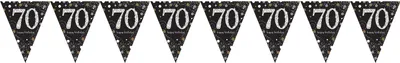 Obrázek produktu pro Praporkový řetěz Happy Birthday 4m Sparkling 70