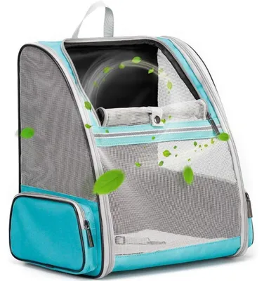Immagine prodotto di Zaino per trasportare i gatti, con sistema di ventilazione completo, ideale per viaggi e passeggiate, colore verde