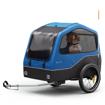 Zdjęcie produktu dla klarfit Goldie Home, przyczepka rowerowa, 334 l, maks. 40 kg, składana, odporna na warunki atmosferyczne