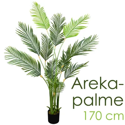 Image de Plante Artificiel Palmier Areca Plante Arbre Artificiel Artificielle 170 cm Decovego