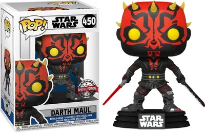 Image de Figurine Pop Star Wars Dark Maul avec sabre laser, édition exclusive